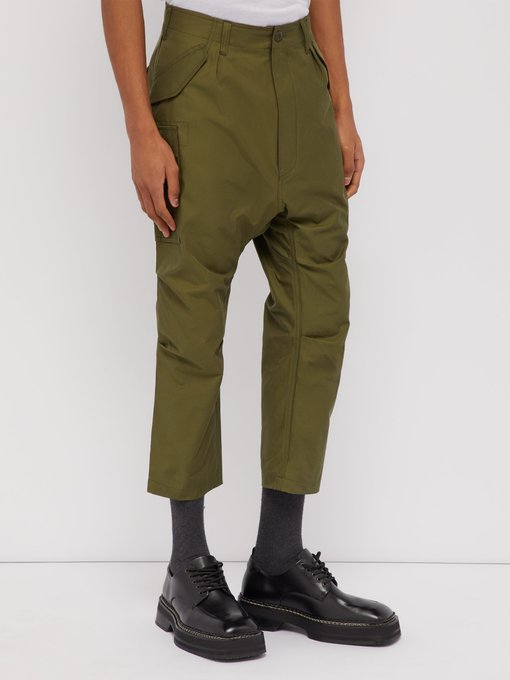 utility cropped trousers