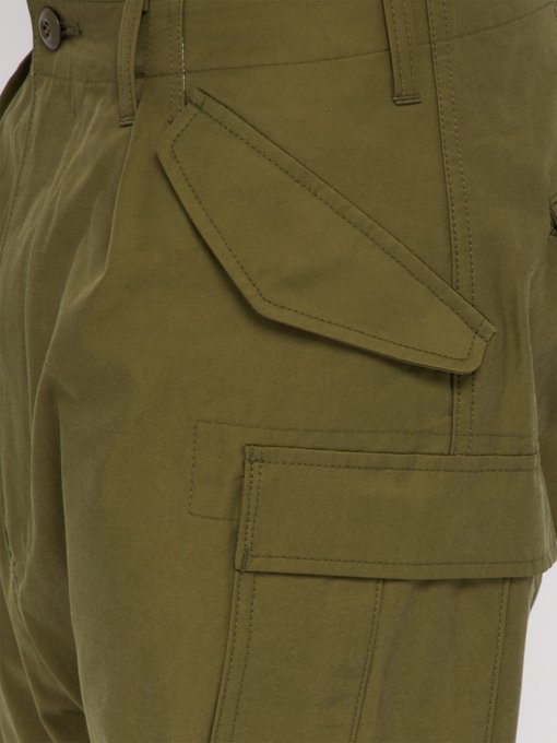 utility cropped trousers