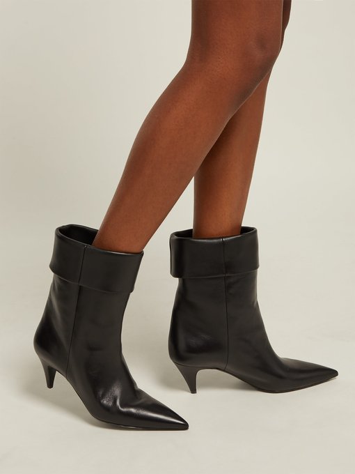 Charlotte 55 leather ankle boots | Saint Laurent | MATCHESFASHION UK