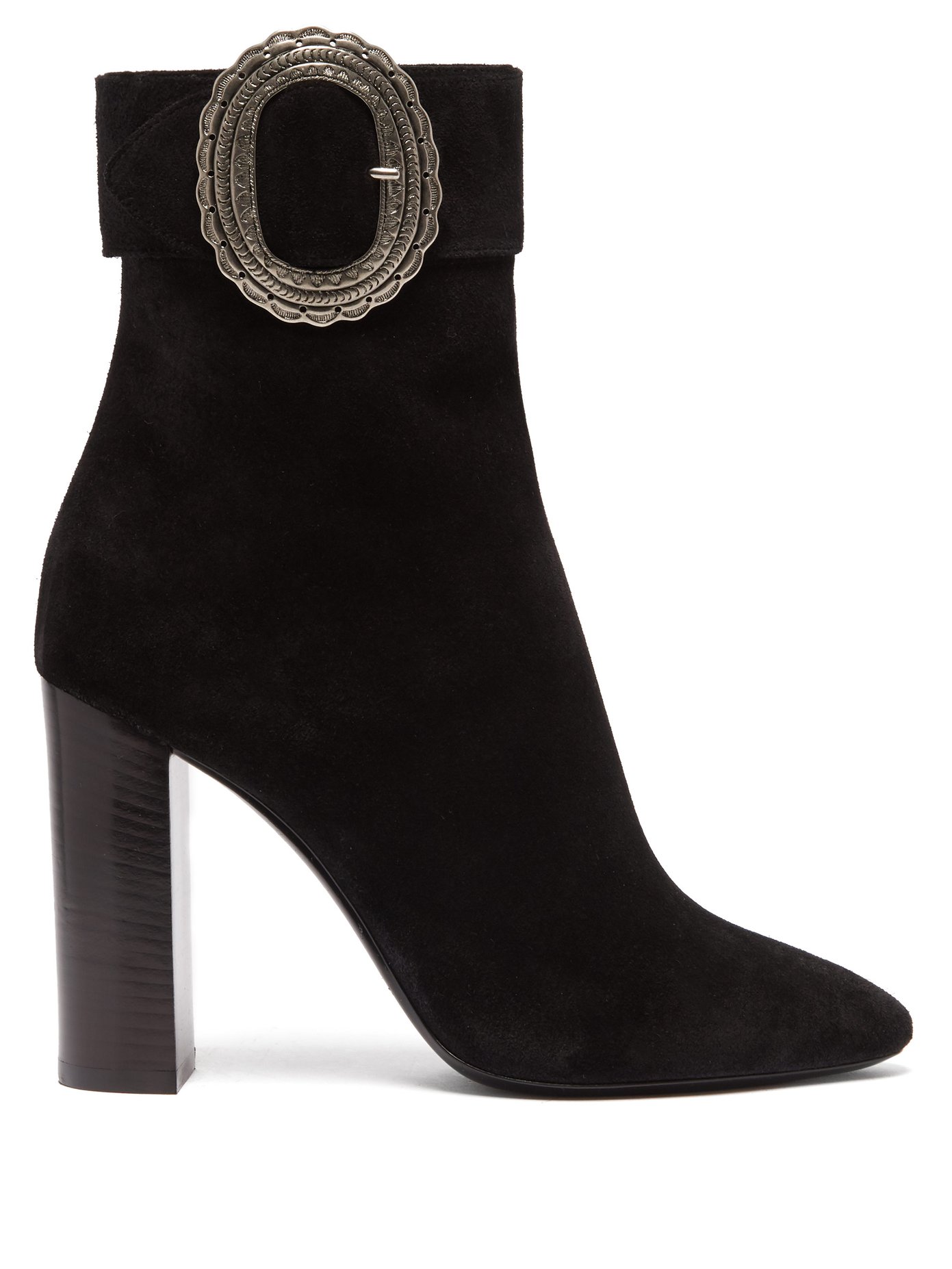 saint laurent joplin suede ankle boots