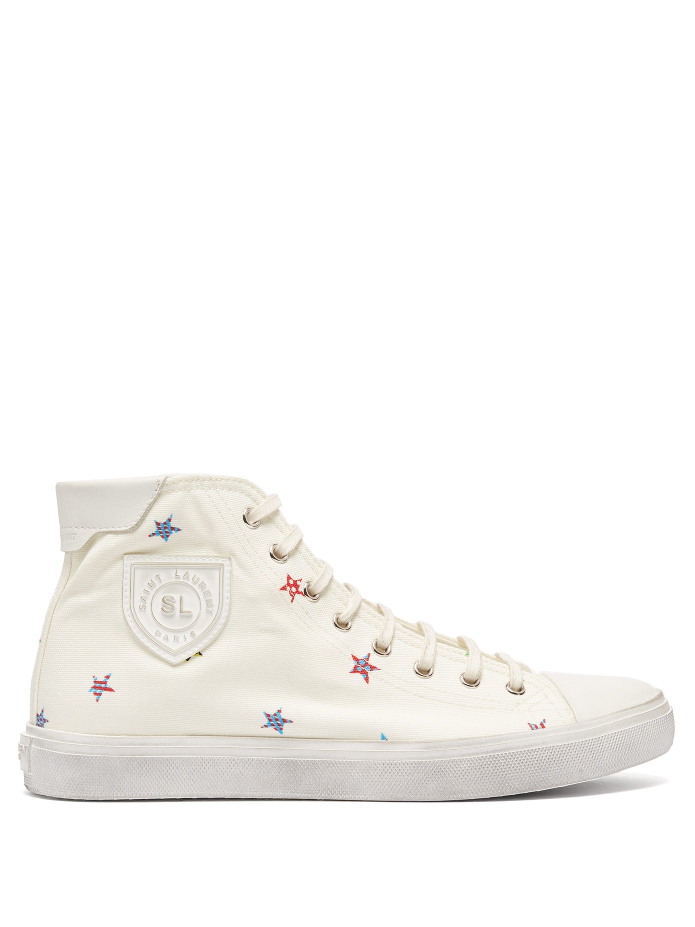 Bedford star-print canvas trainers 