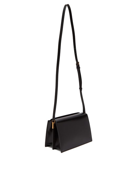 saint laurent catherine leather shoulder bag