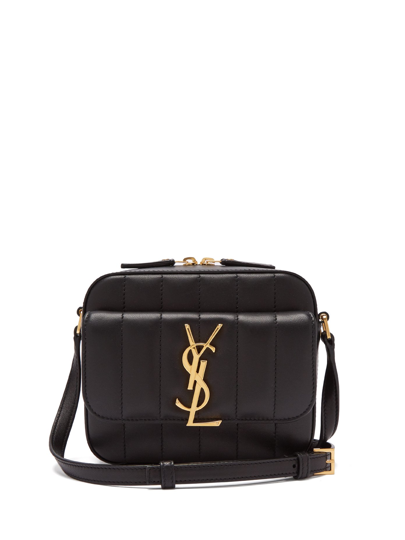 saint laurent vicky quilted leather camera bag