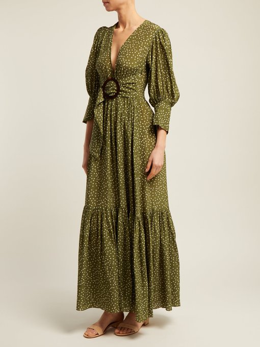 Mille Punti silk-crepe maxi dress | Adriana Degreas | MATCHESFASHION.COM UK