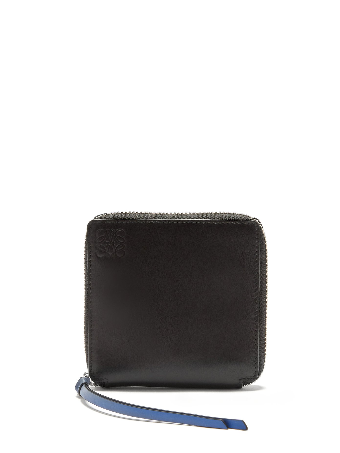 loewe metallic multicolor square zip wallet