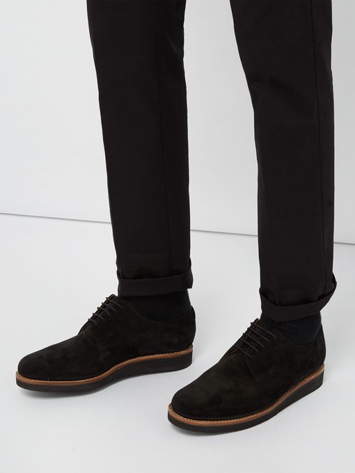 Curt raised-sole suede brogues 