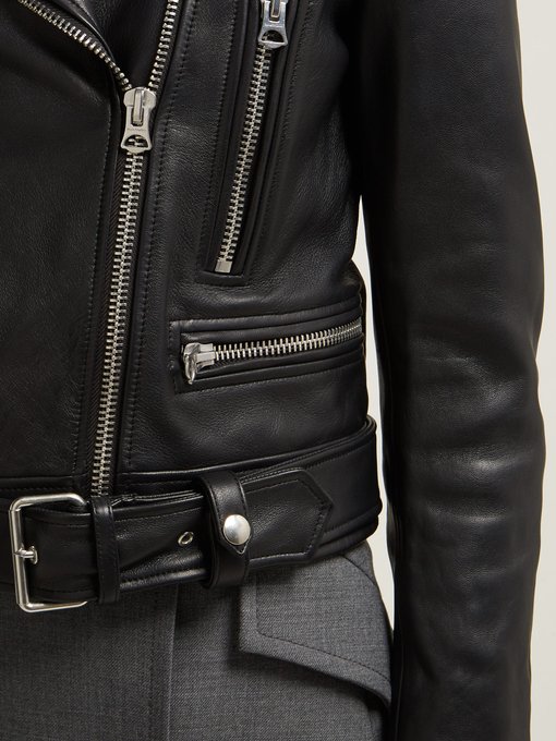 acne mock leather jacket sale