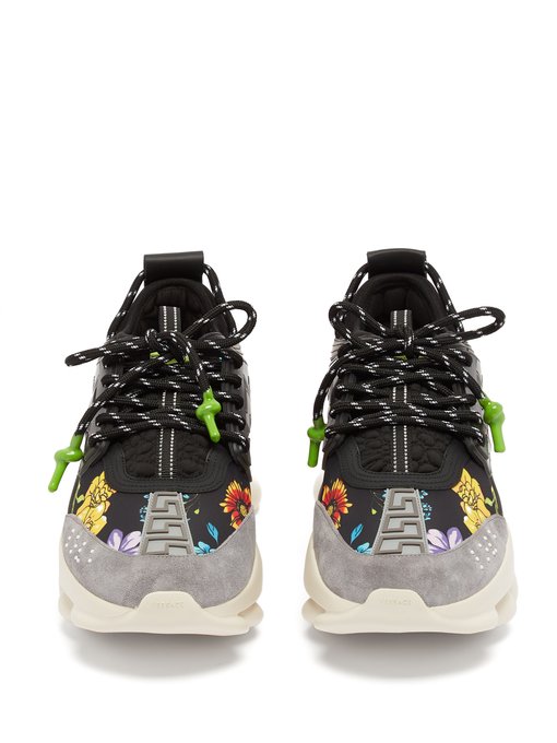 Chain Reaction floral-printed trainers 