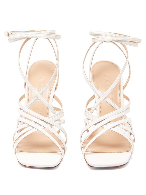Pisa mismatched-heel suede sandals | Jacquemus | MATCHESFASHION UK