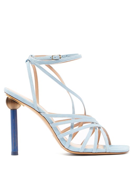 Pisa mismatched-heel suede sandals | Jacquemus | MATCHESFASHION US