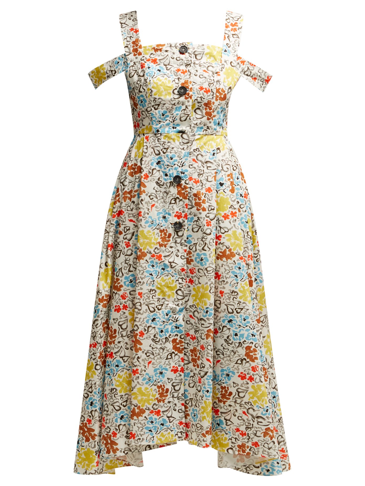 Isa Arfen Positano floral-print cotton dress