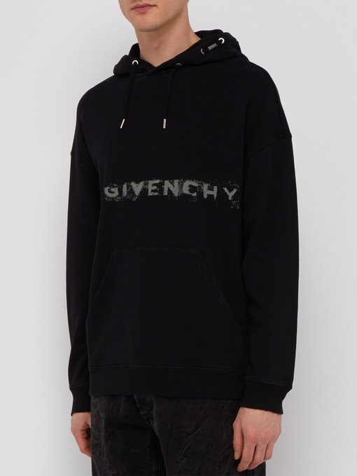 givenchy faded logo hoodie
