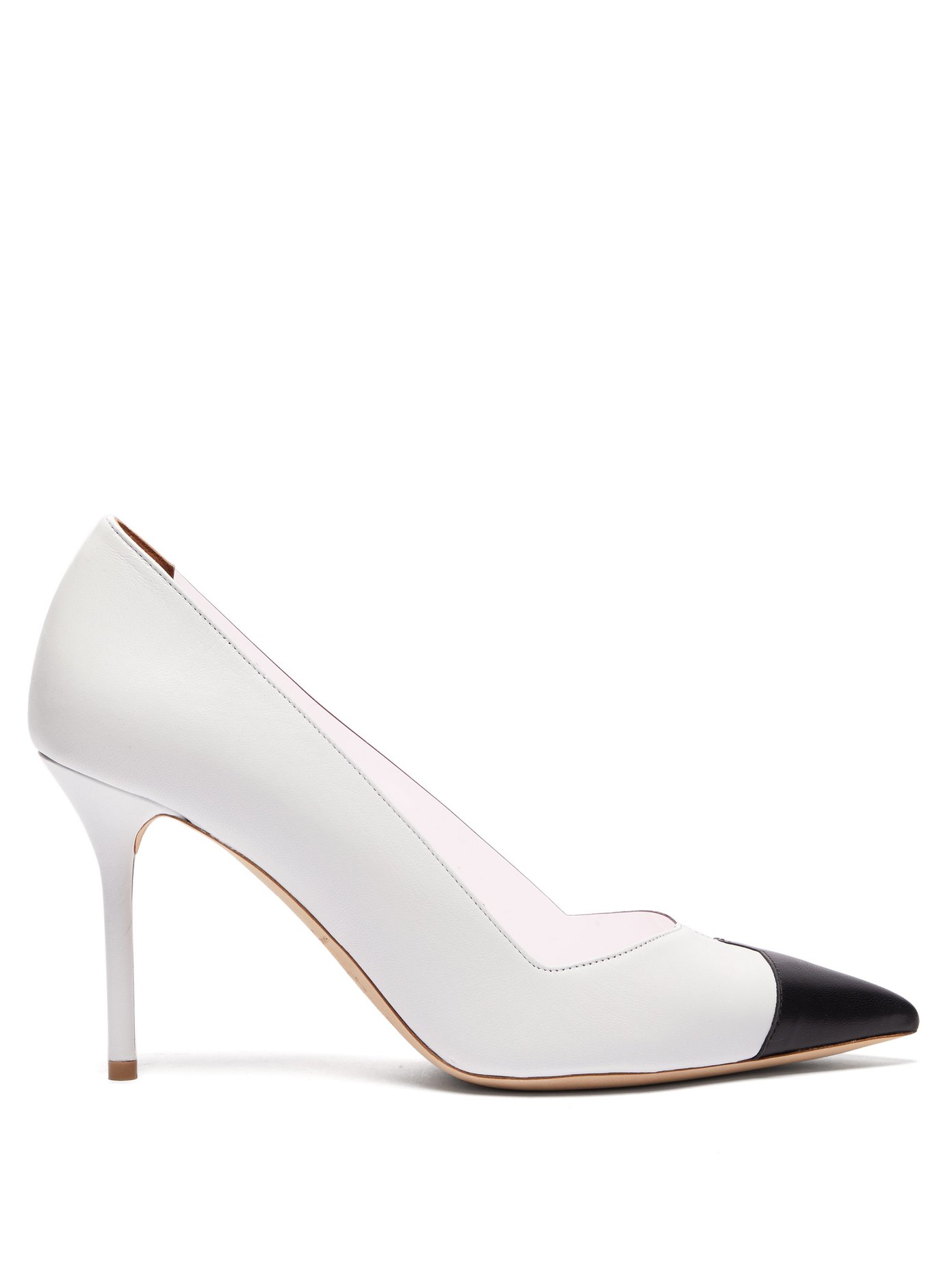 white perspex court heels