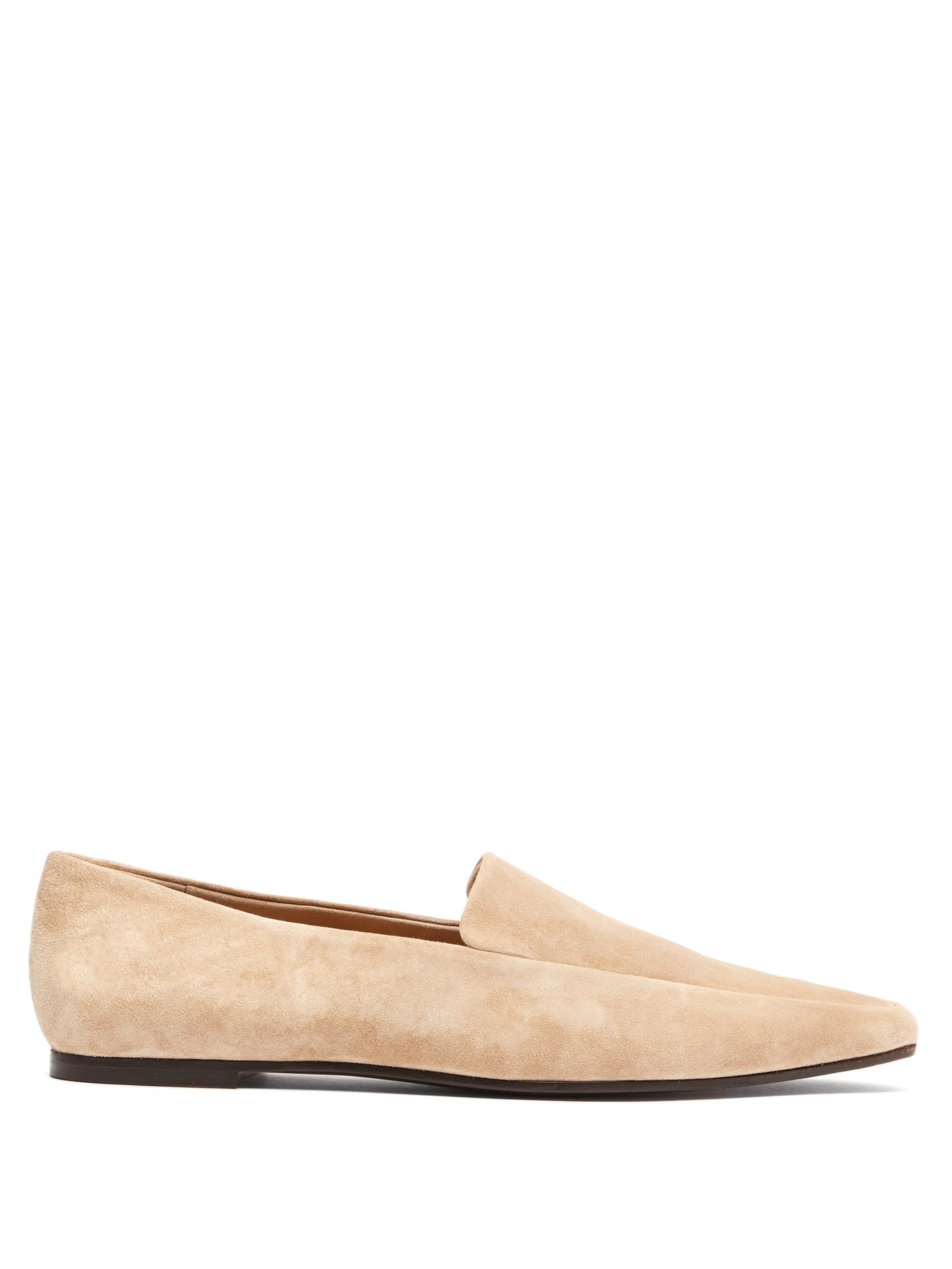 the row minimal suede loafers