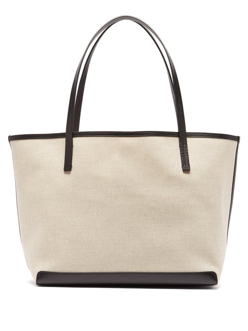 structured canvas tote