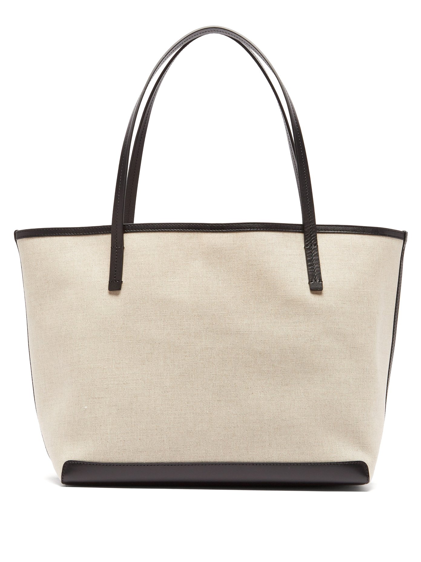 structured canvas tote bag