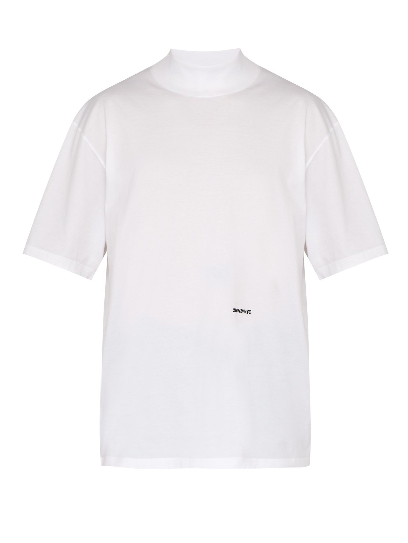 Logo-embroidered cotton-jersey T-shirt 