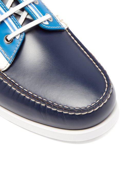 Leather deck shoes | Prada 