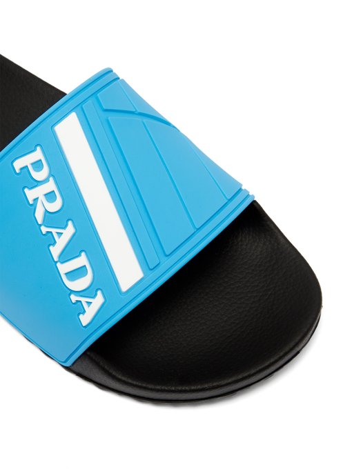 blue prada slides