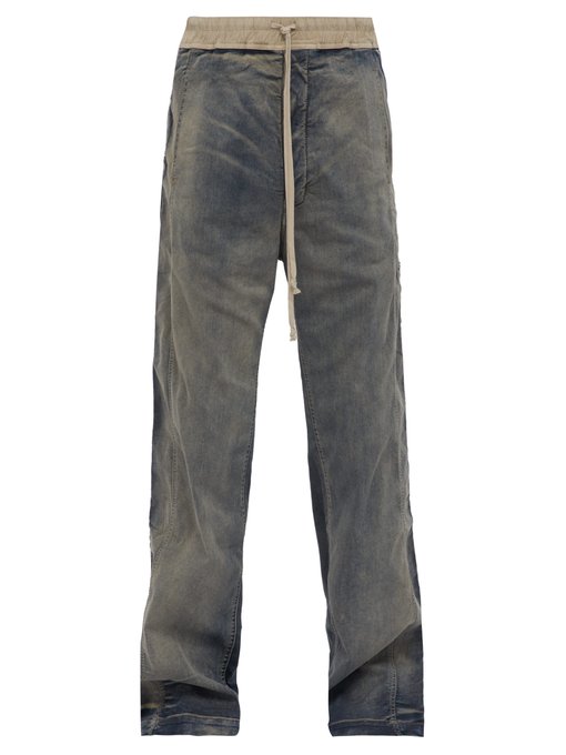 Rick Owens Drkshdw Easy Pusher Loose-fitting Jeans In Grey | ModeSens