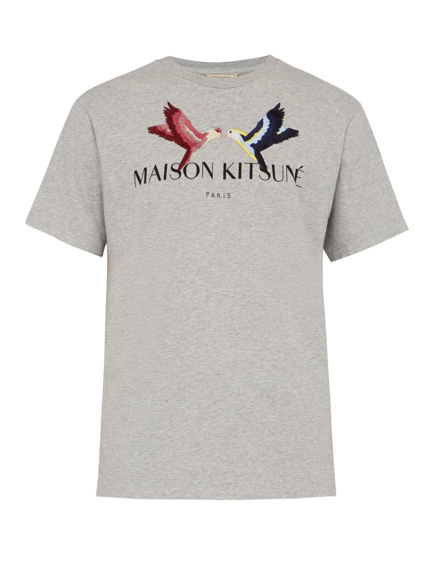 maison kitsune love birds sweatshirt