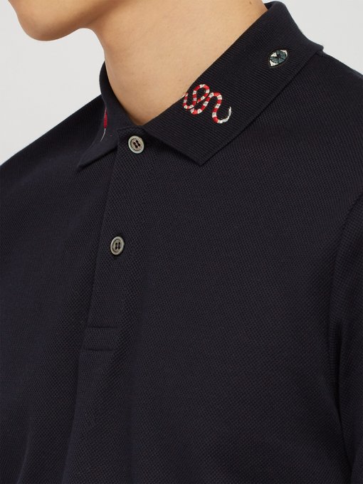 gucci cotton shirt with symbols