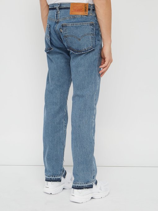 X Levi's deconstructed reworked blue 