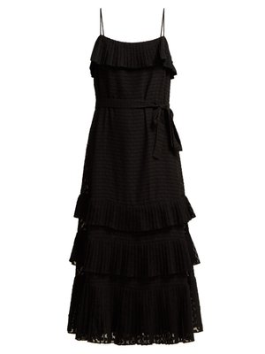 Pleated polka-dot fil-coupé dress | Zimmermann | MATCHESFASHION UK