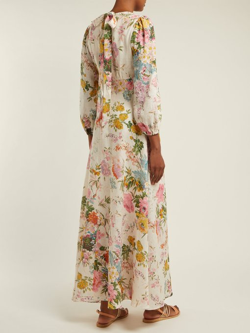 Heathers floral-print linen dress | Zimmermann | MATCHESFASHION US