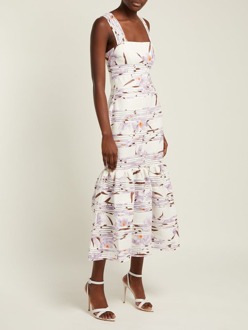 Floral-patterned linen maxi dress | Zimmermann | MATCHESFASHION UK
