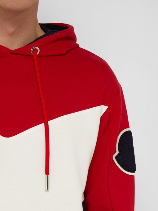 moncler tri trim hooded sweatshirt