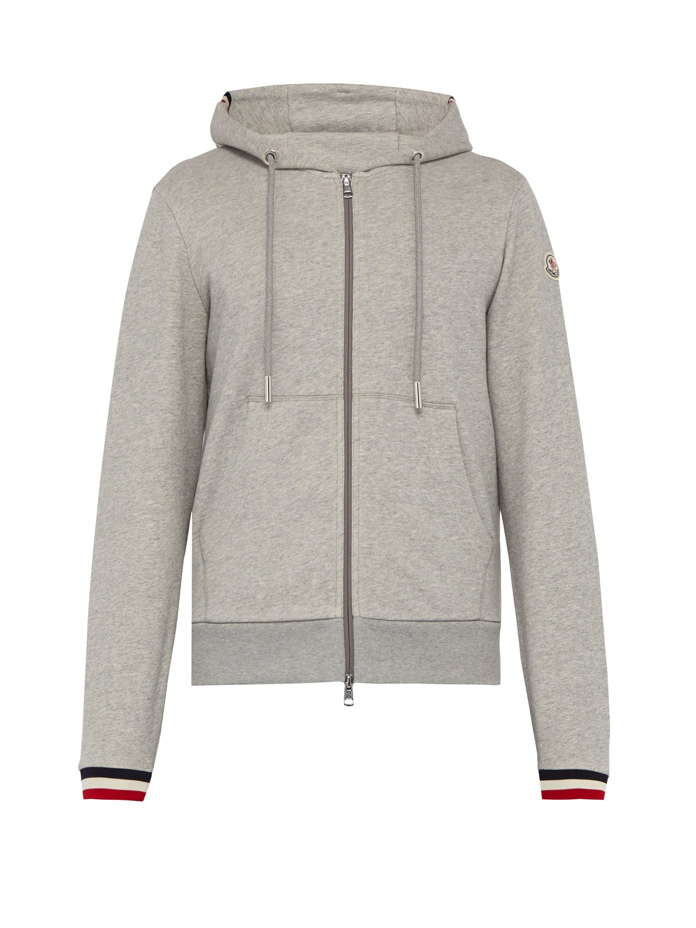 moncler grey zip hoodie