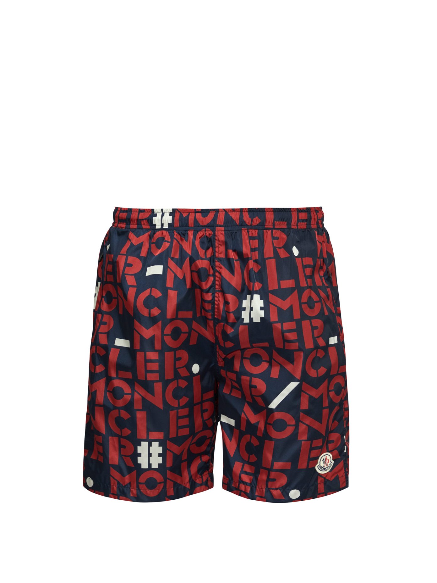 moncler red swim shorts