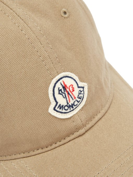 moncler logo patch cap