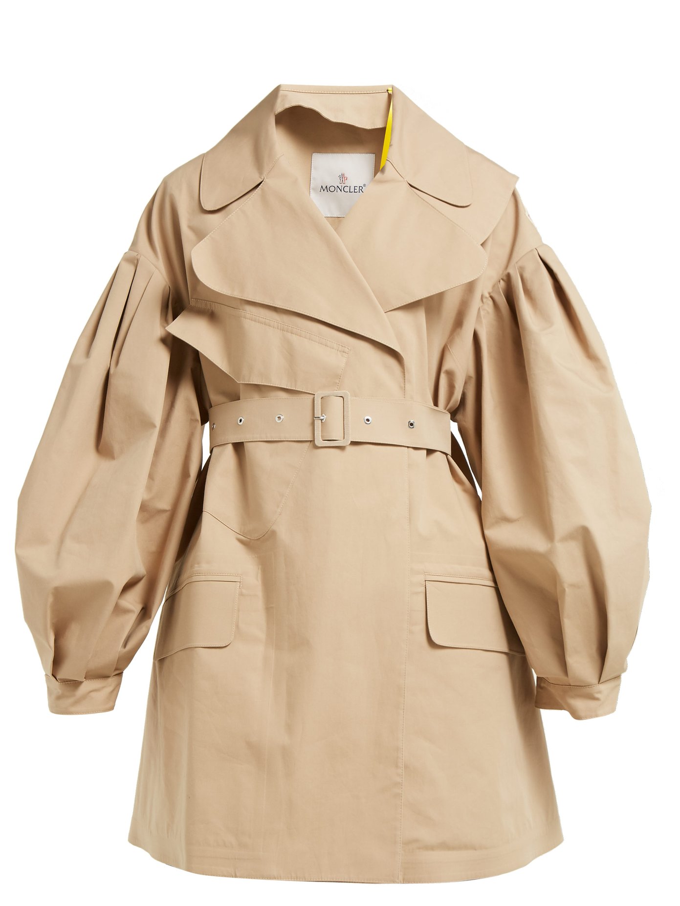 Belted cotton-twill trench coat | 4 