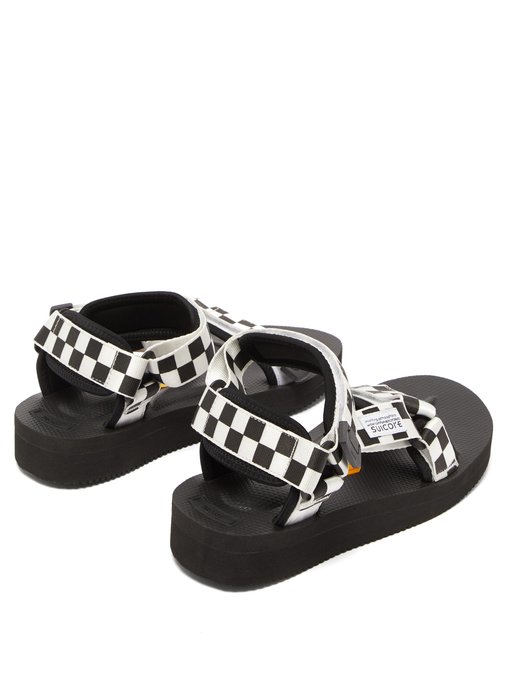 checkerboard sandals