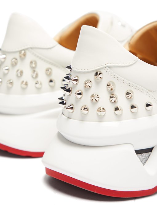 studded louboutin trainers