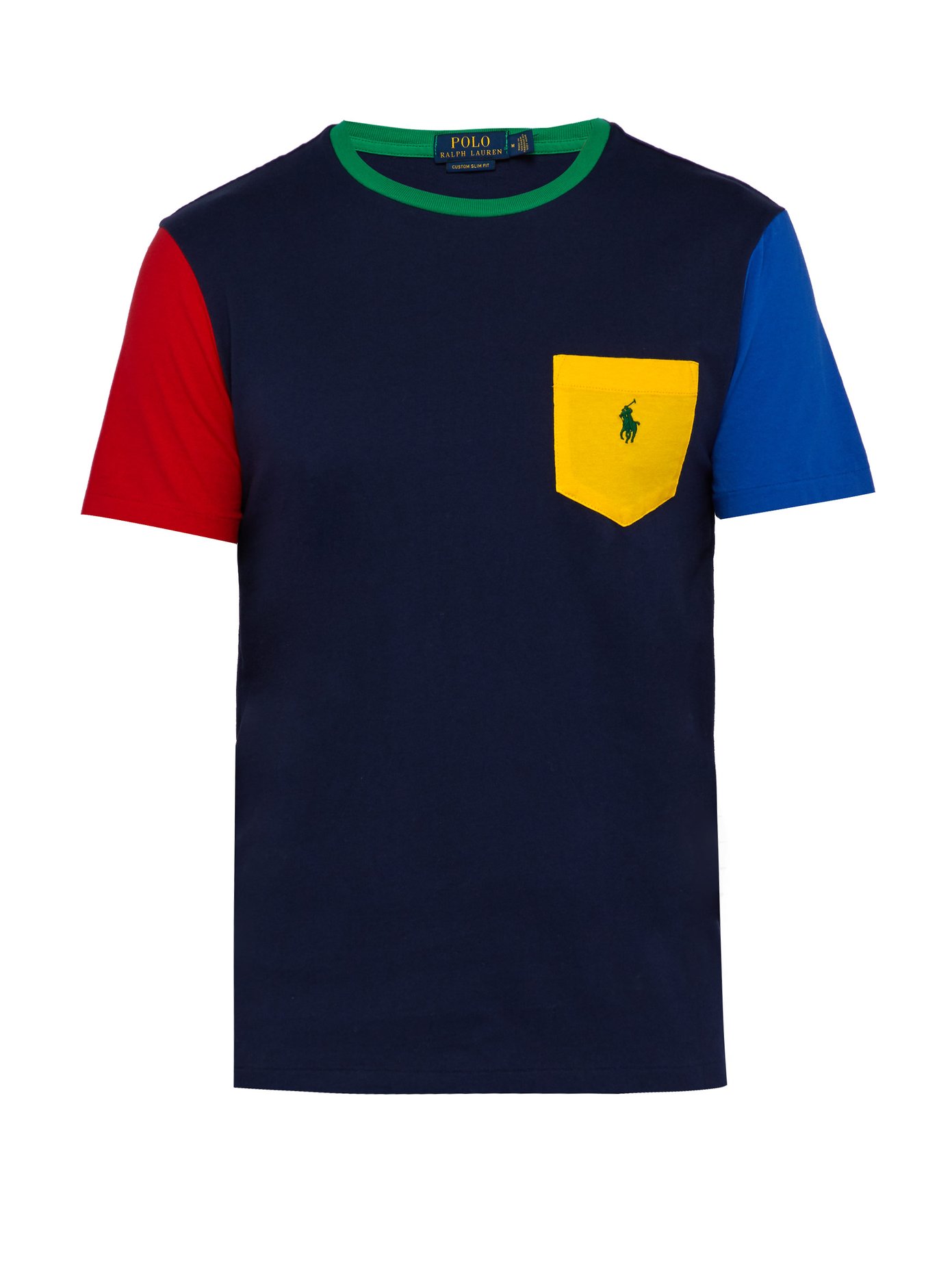 ralph lauren colour block t shirt