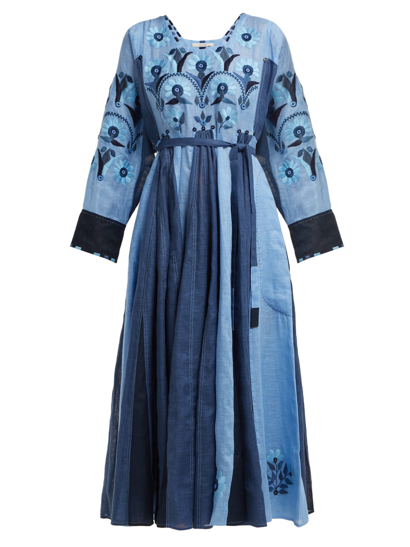 Vita Kin Magnolia embroidered linen dress