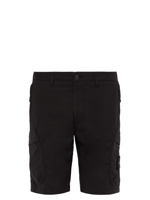 stone island cotton cargo shorts