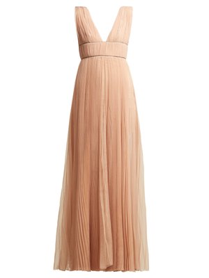 Kylie crystal-embellished pleated-tulle dress | Maria Lucia Hohan ...