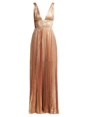Riley metallic silk-blend gown | Maria Lucia Hohan | MATCHESFASHION US
