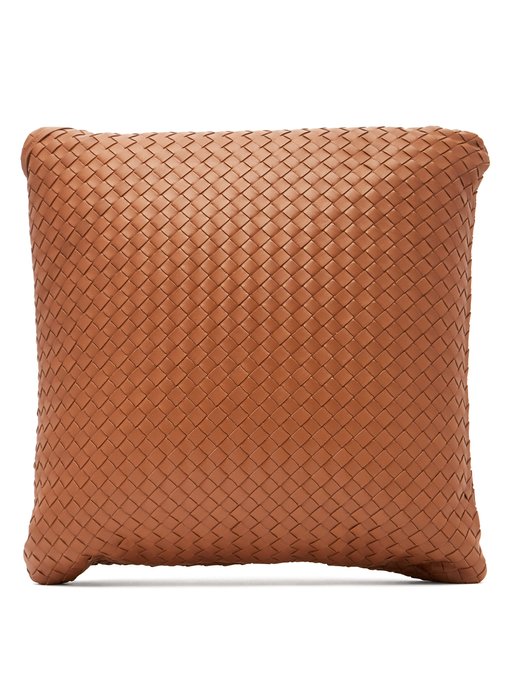 large leather cushion