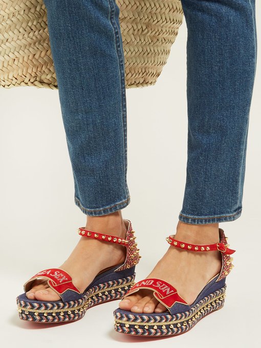 denim espadrille sandals