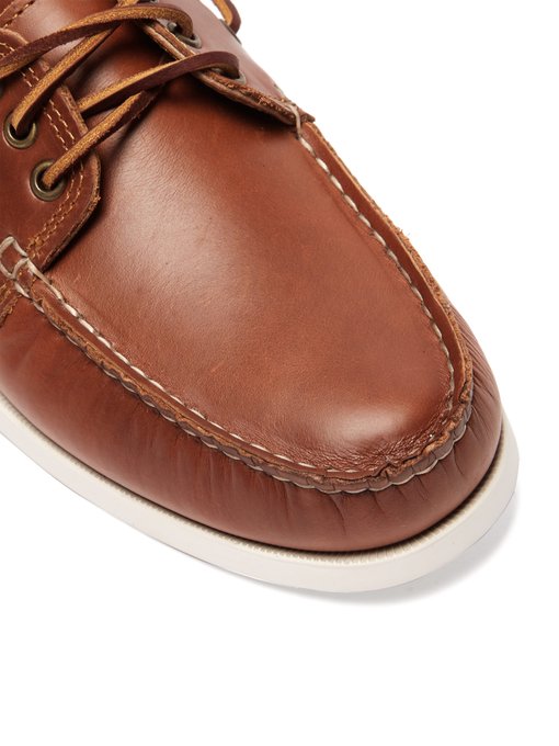 quoddy downeast leather boat shoes