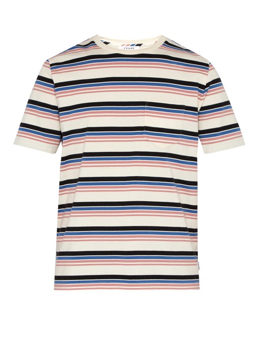 Striped cotton T-shirt | FRAME | MATCHESFASHION US