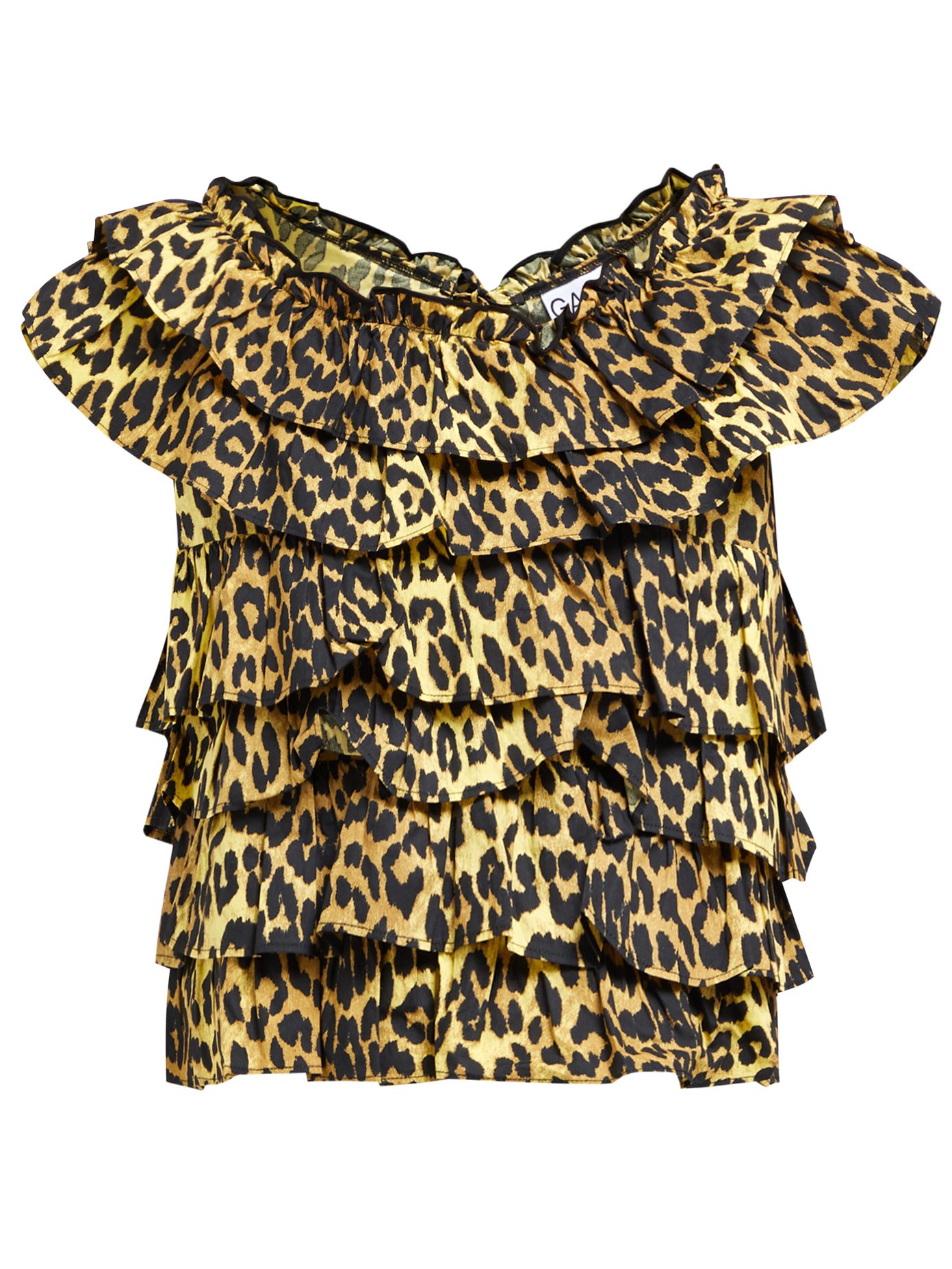 ganni bijou leopard dress