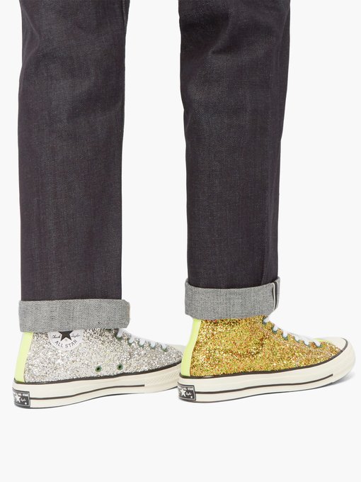 converse yellow trainers