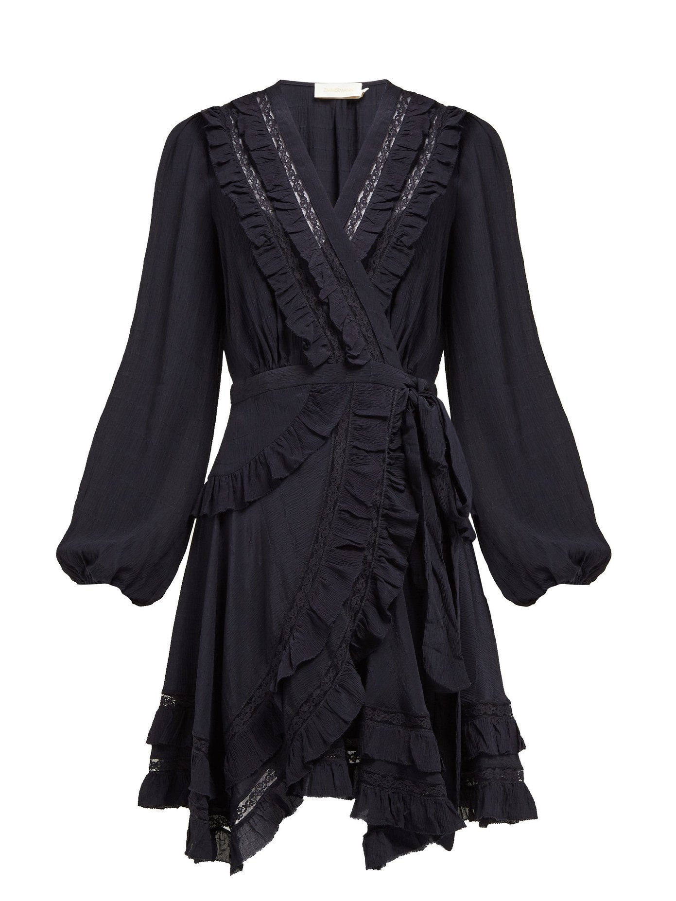 Zimmermann Black Wrap Dress Hotsell, 59 ...