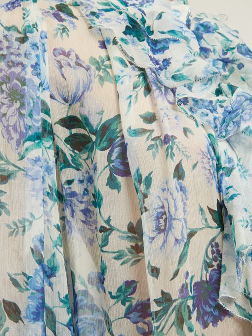 Moncur floral-print silk-chiffon blouse | Zimmermann | MATCHESFASHION US